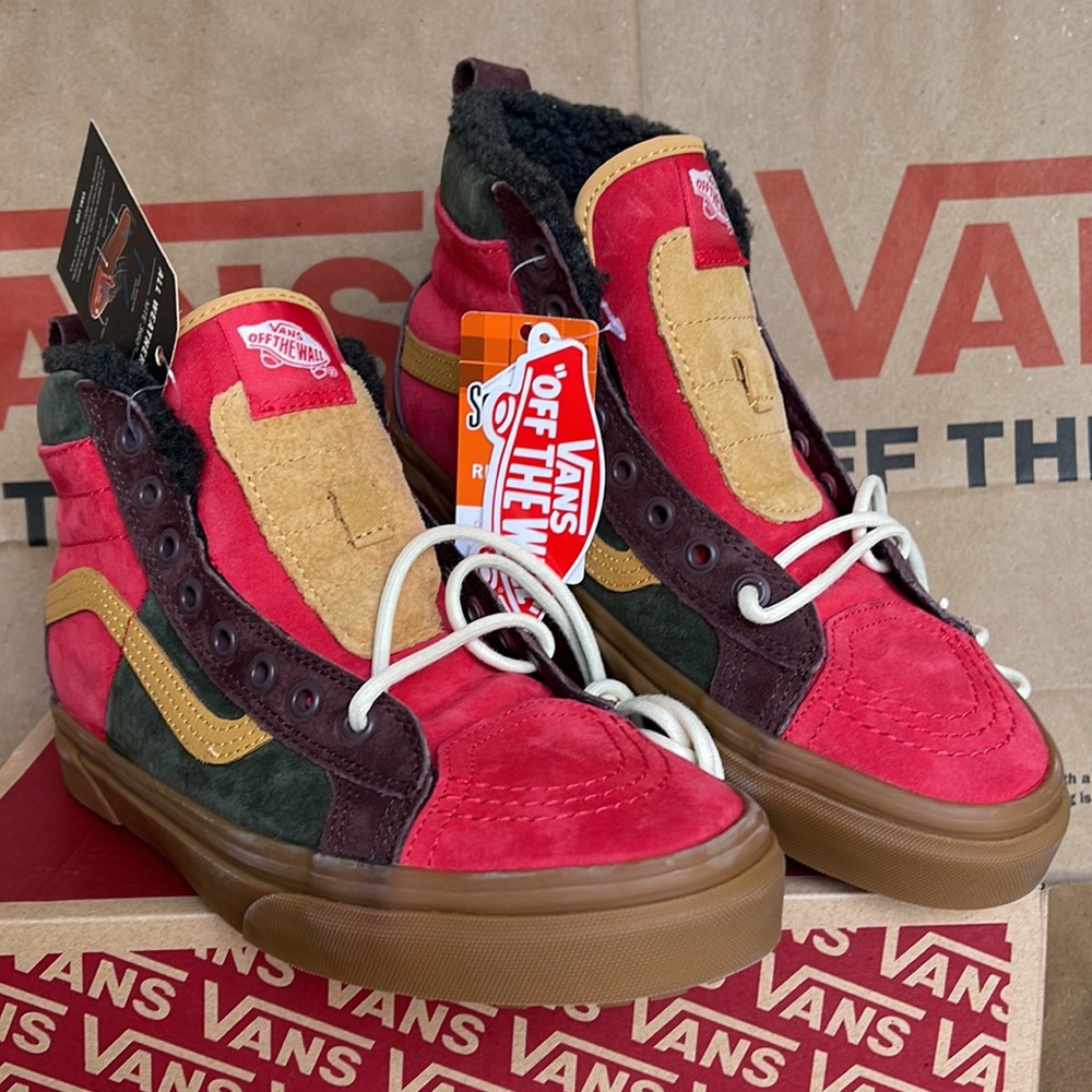 Vans Sk8-Hi 46 MTE Dx Poinsettia /Forest Night sneakers WMNS boots - Picture 5 of 16